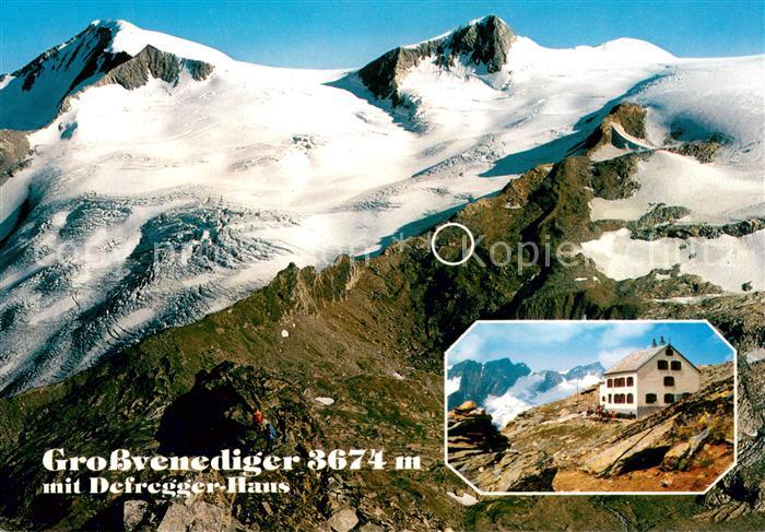 Grossvenediger mit Rainer Horn Schwarzer Wand Defregger Haus