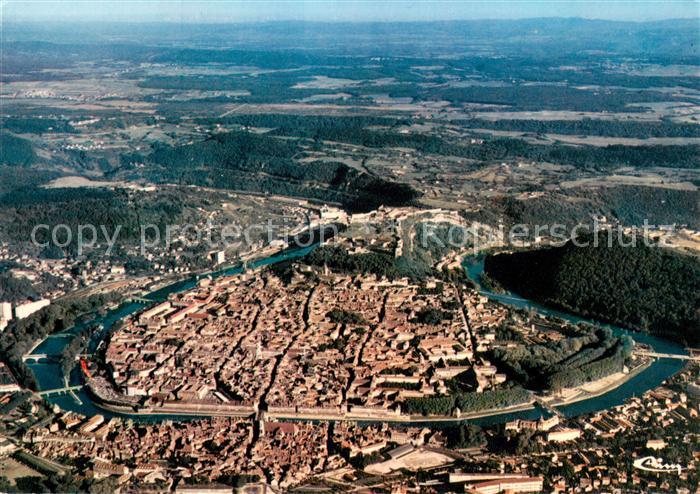 Besancon Doubs Vue aerienne La boucle du Doubs