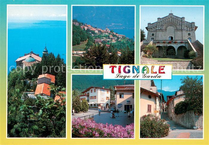 Tignale del Garda Lago di Garda Teilansichten