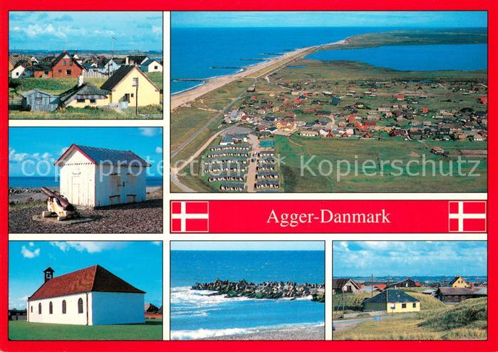 Agger Teilansichten Kirche Fliegeraufnahme