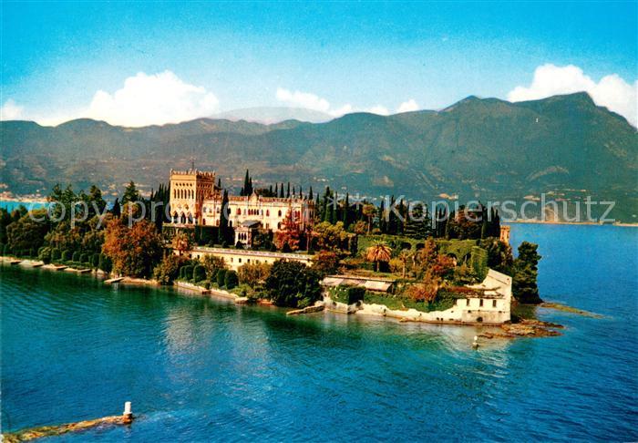 Isola di Garda Lago di Garda Fliegeraufnahme