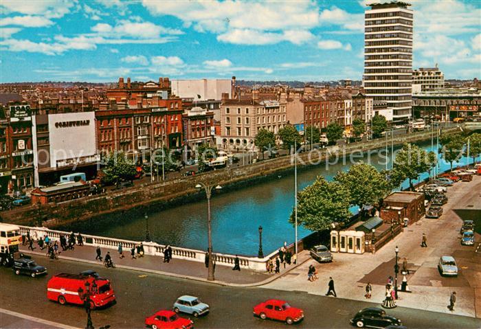 DUBLIN  Ireland River Liffey with O’Connell Bridge