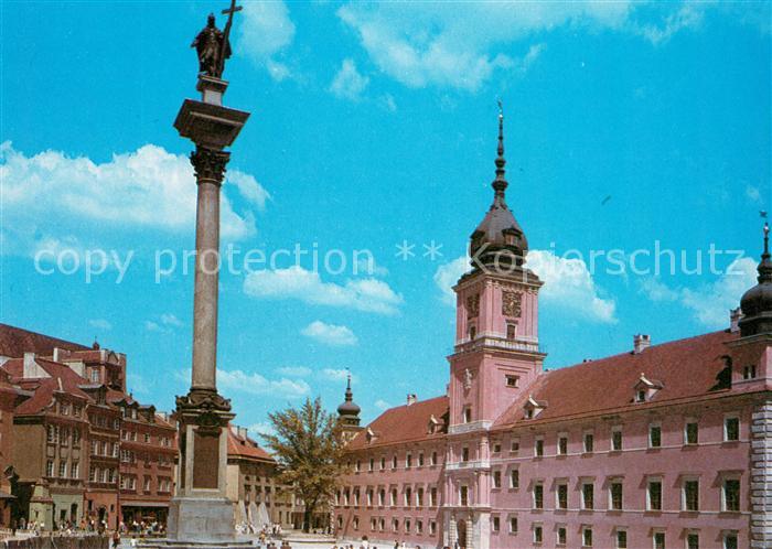 Warszawa Zamek Krolewski i Kolumna Zygmunta III Wazy