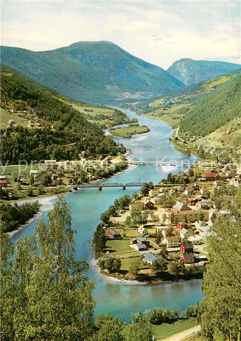 Gudbrandsdalen Otta Fliegeraufnahme