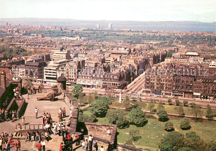 Edinburgh Scotland from the Castle Remparts