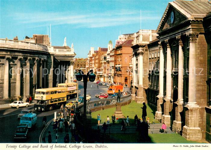 DUBLIN  Ireland Trinity College and Bank of Ireland College Green