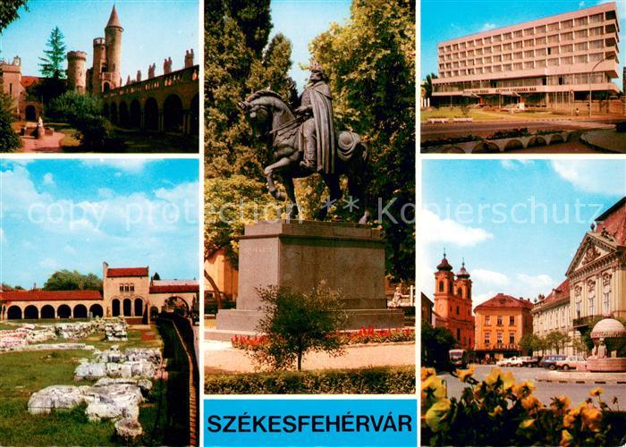 Szekesfehervar Telansichten Schloss Statue