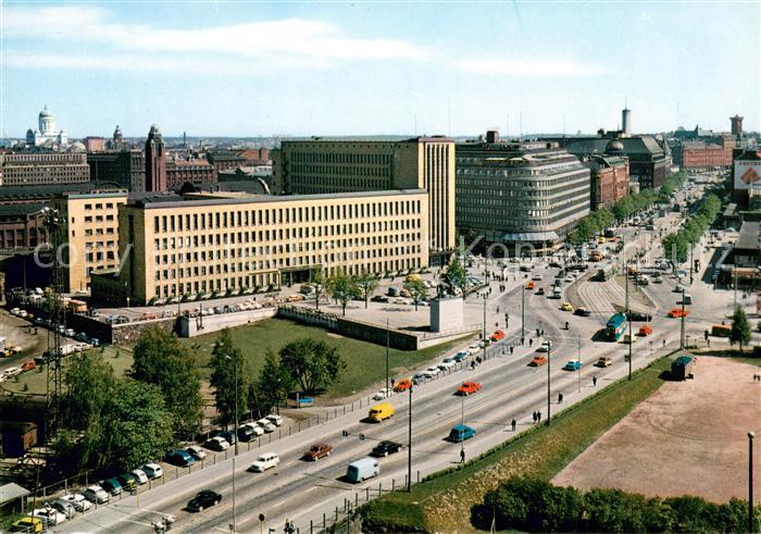 Helsinki Mannerheimintie Eduskuntatalolta Erottajalle