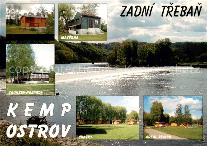 Zadni Treban Kemp Ostrov Maserna Chatky Hospoda