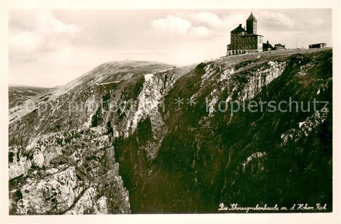Schneegrubenbaude und hohes Rad