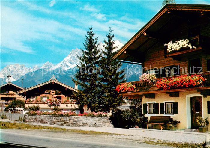 St Johann Tirol H?user mit Wilden Kaiser