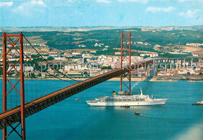 Lisboa Ponte Salazar Fliegeraufnahme