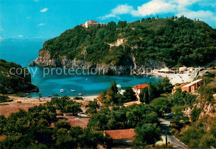 Korfu Corfu Paleocastritsa Fliegeraufnahme
