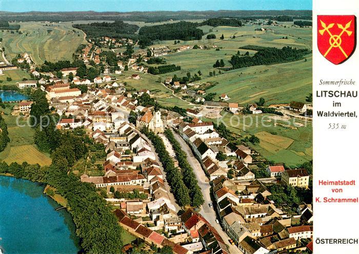 Litschau Fliegeraufnahme Im Waldviertel Herrenteich