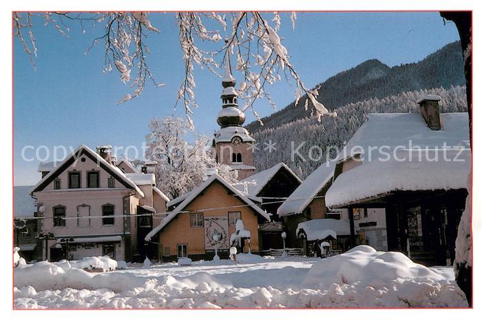 Kranjska Gora Kirchenpartie im Winter