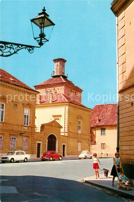 Zagreb Platz der Katarina Zrinjska mit Lotrscak Turm
