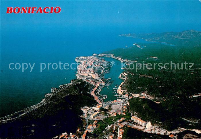 Bonifacio Corse du Sud Fliegeraufnahme mit Hafen