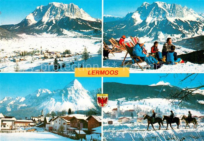 Lermoos Tirol Skigebiet Pferde