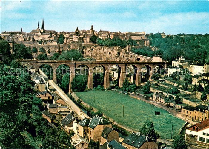 LUXEMBOURG  Luxemburg Viadukt Fliegeraufnahme