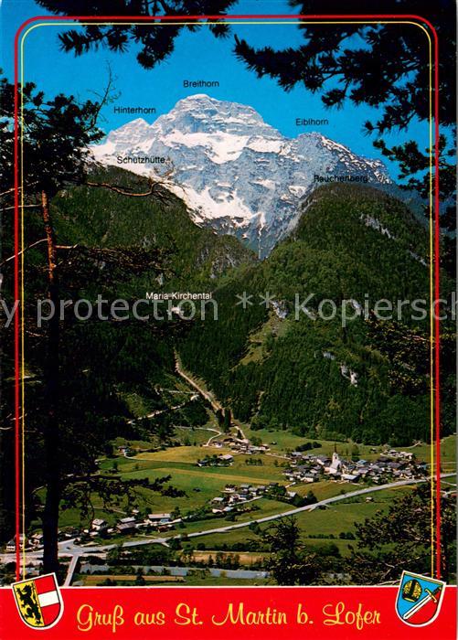 St Martin Lofer im Pinzgauer Saalachtal gegen Steinberge