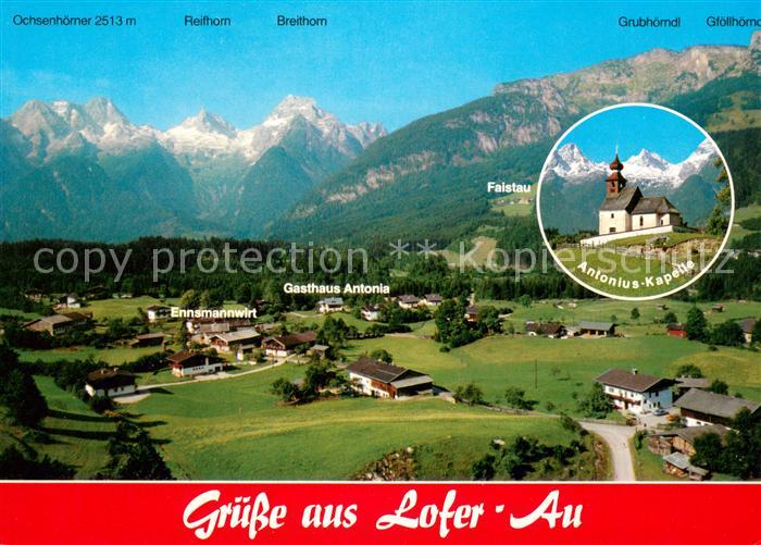 Au Lofer Fliegeraufnahme gegen Steinberge