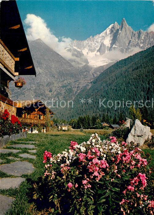 Mont Blanc Le Dru et l’Aiguille Verte