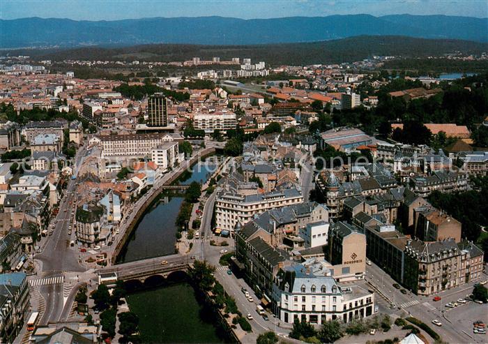 Belfort Alsace Le centre ville Vue generale aerienne