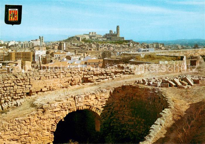 Lleida Vista de la Seu Antiga des de la fortaleza de Gardeny