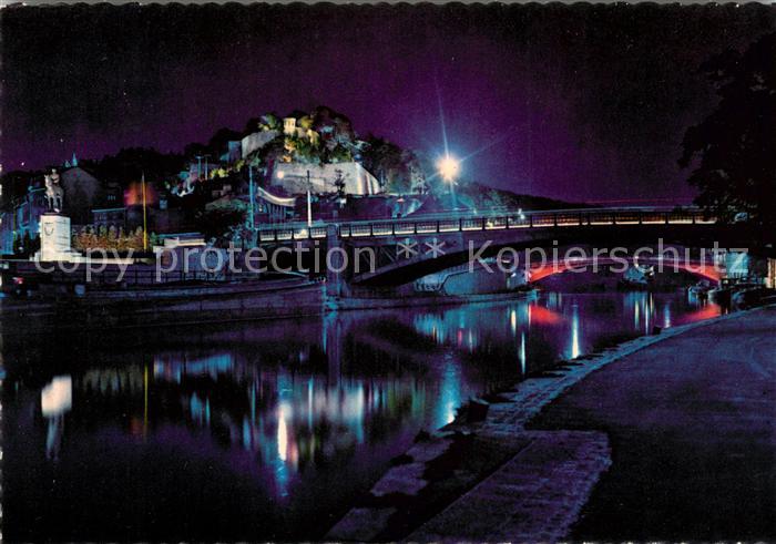 Namur sur Meuse Citadelle et confluent Sambre et Meuse