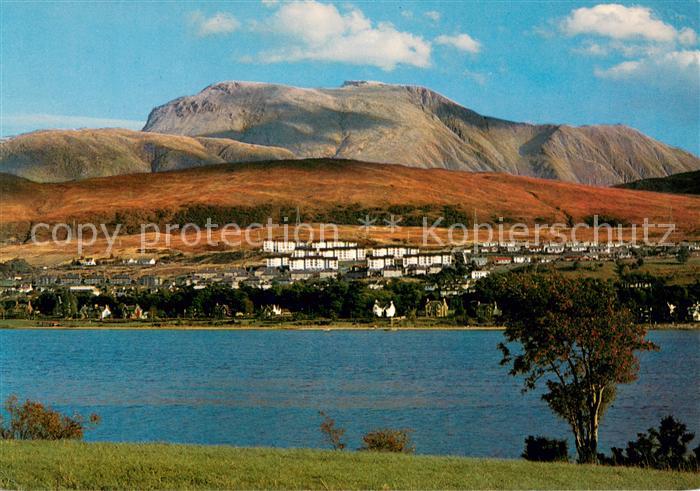 Ben Nevis and Fort William from Loch Linnhe Inverness-shire