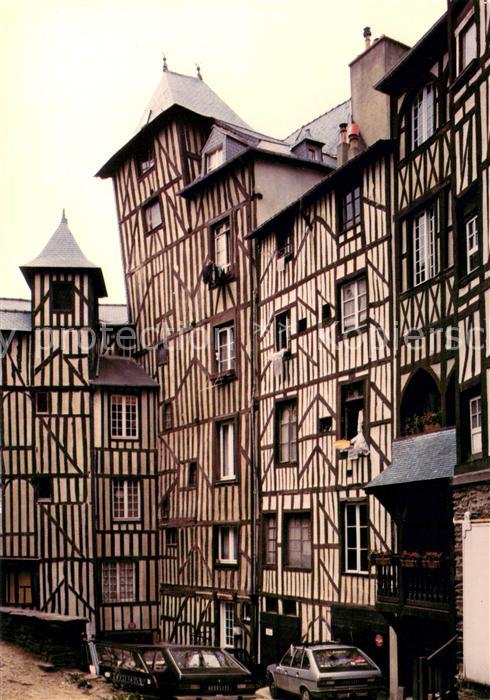Rennes Ille-et-Vilaine Maisons a colombages de la Cour Motte Fablet