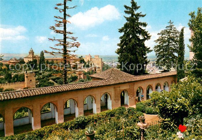 Granada Andalucia La Alhambra desde los Jardines del Generalife