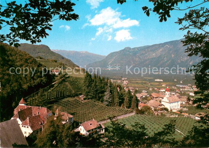 Nals Bozen Schwanburg mit Ortsansicht