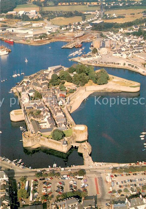 Concarneau Finistere Vue generale aerienne sur la Ville Clos