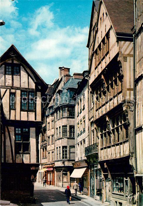 Rouen Vieilles maisons rue Saint Romain