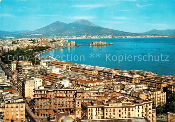 Napoli Neapel Panorama e Vesuvio