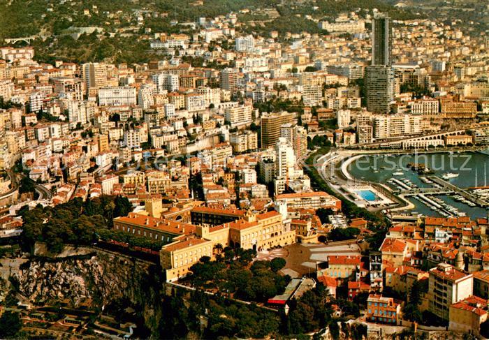 Monaco Vue aerienne du Palais Princier