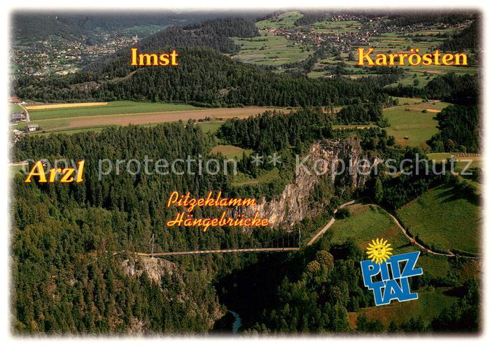 Arzl Pitztal Pitzeklamm Haengebruecke Imst und Karroesten