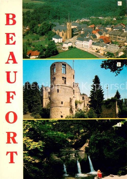 Beaufort Befort Luxembourg Vue generale aerienne Le Chateau Schiessentuempel