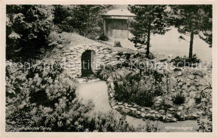 Syrau Vogtland Hoehlenausgang Drachenhoehle Tropfsteinhoehle