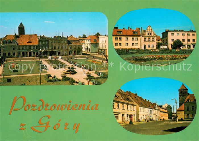 Gora Plac Boleslawa Chrobrego - zabudowa z XVII-XVIII w. Ulica 1 Maja zabytkowe