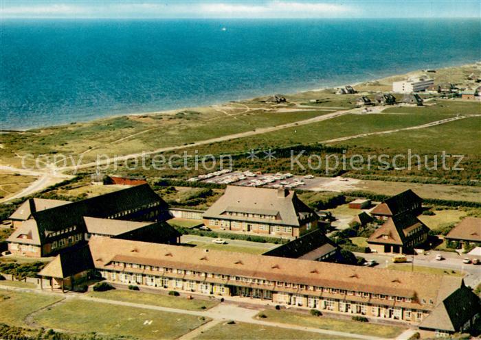 Westerland Sylt Nordseeheilbad Nordseeklinik Fliegeraufnahme