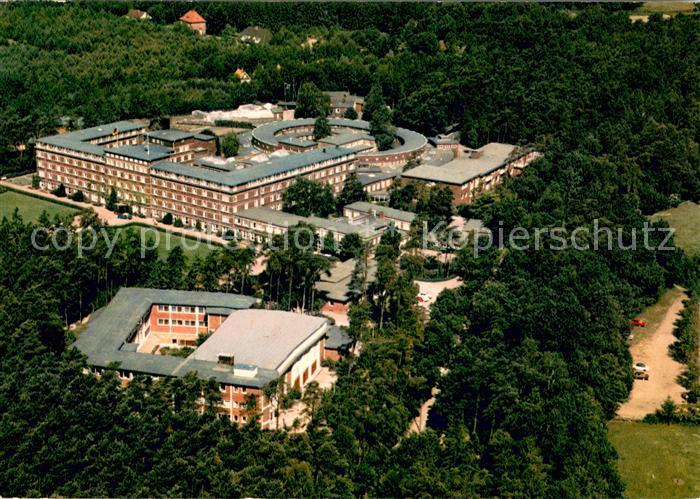 Bad Bramstedt Kurhaus und Theatergebaeude Solbad Moorbad Fliegeraufnahme