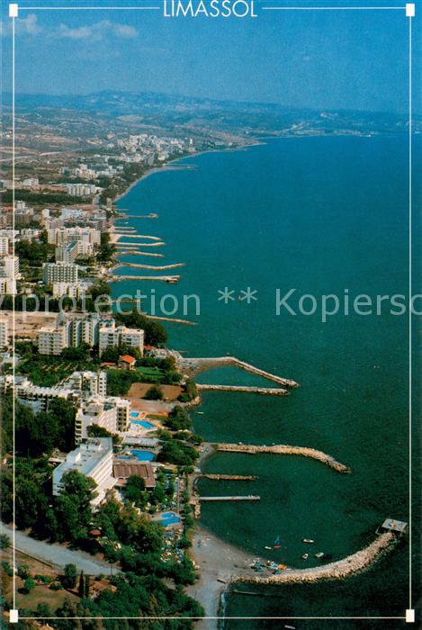 Limassol Küstenpanorama Fliegeraufnahme