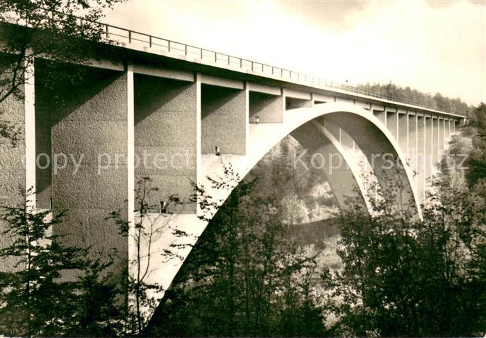 Hermsdorf Thueringen Teufelsbruecke Autobahnbruecke Autobahn Dresden Eisenach