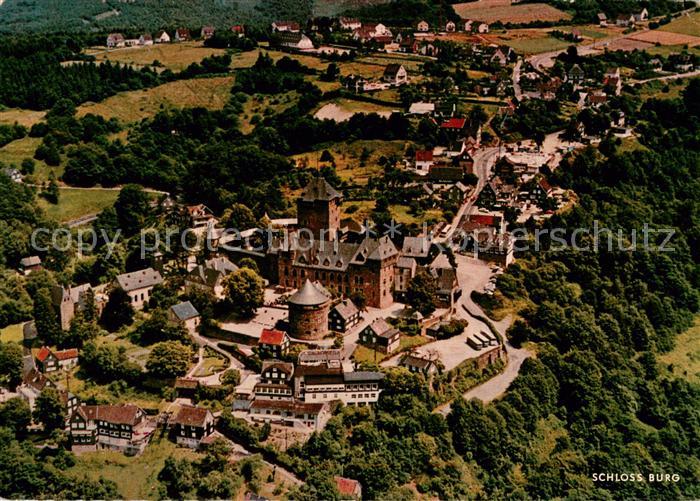 Burg Wupper Schloss Wahrzeichen des Bergischen Landes Fliegeraufnahme