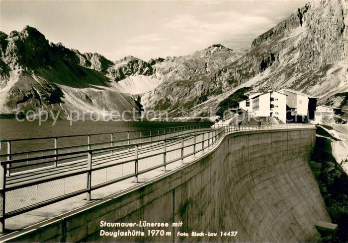 Luenersee Vorarlberg Staumauer Douglashuette Berghuette Alpen