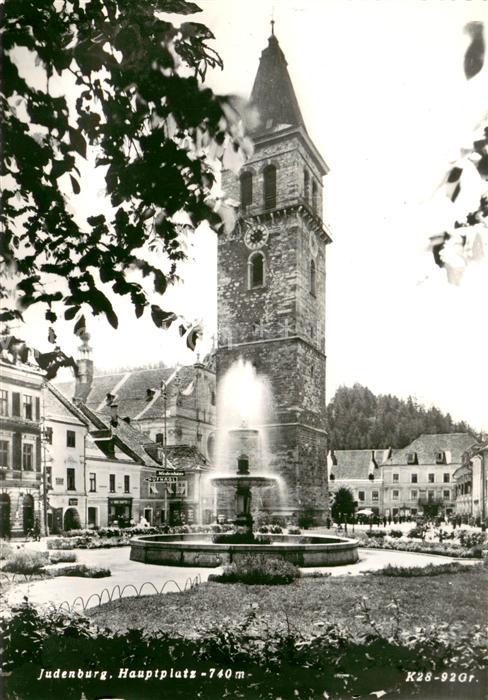 Judenburg Steiermark Hauptplatz Brunnen Turm