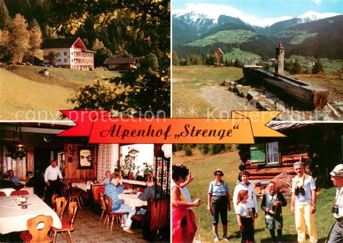 Podlanig Alpenhof Strenge Gastraum Brunnen Alpen