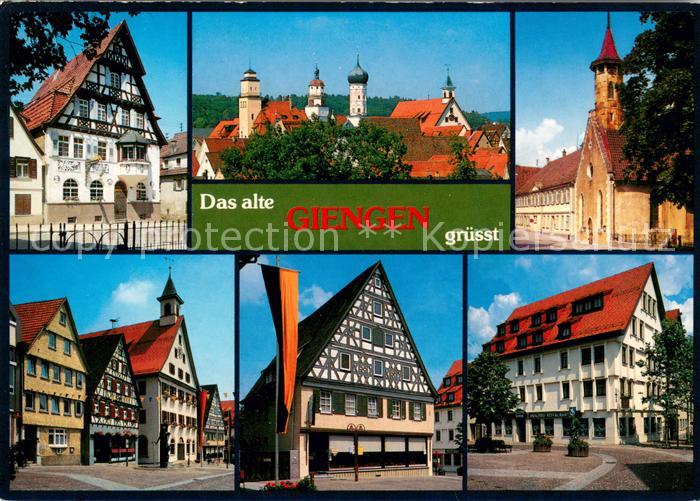Giengen Brenz Motive Altstadt Fachwerkhaeuser Kirchen